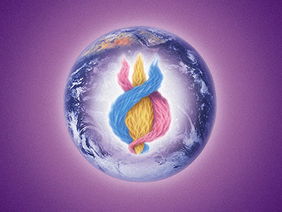 The threefold flame over the Earth
